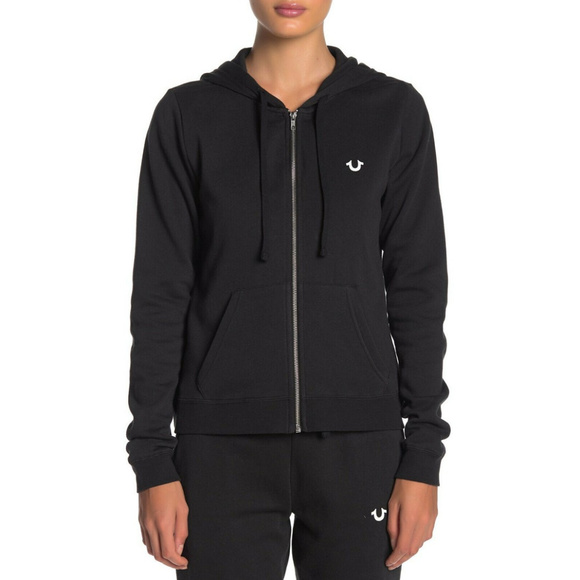 True Religion Women's Zip Up Hoodie Sweatshirt - Picture 1 of 4